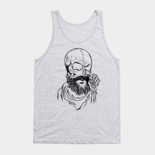 Skull of an old man Tank Top